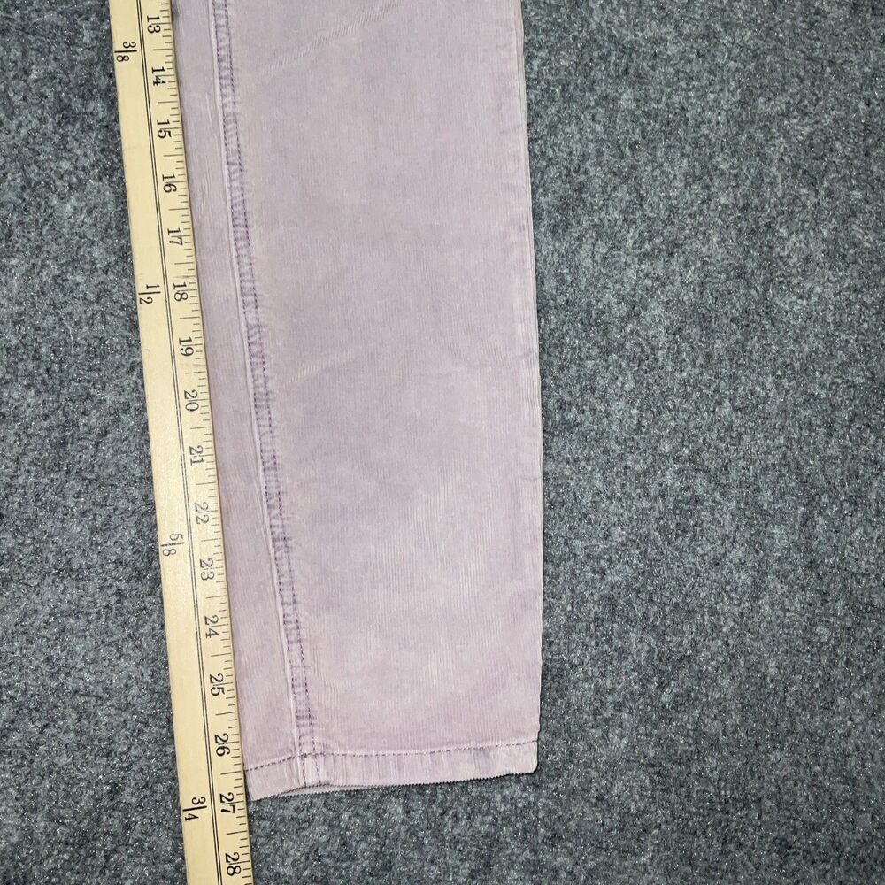 Free People  Pants Womens Size 26 Lavender Sun Chaser Corduroy exposed button - Picture 7 of 11